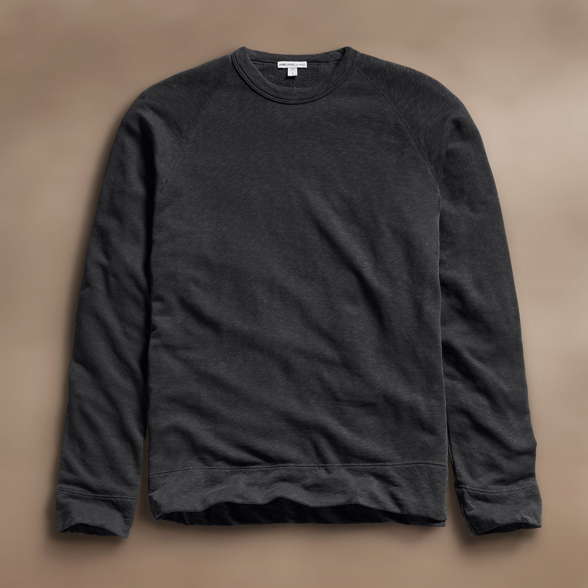 Vintage French Terry Sweatshirt in Carbon Pigment | James Perse Los Angeles