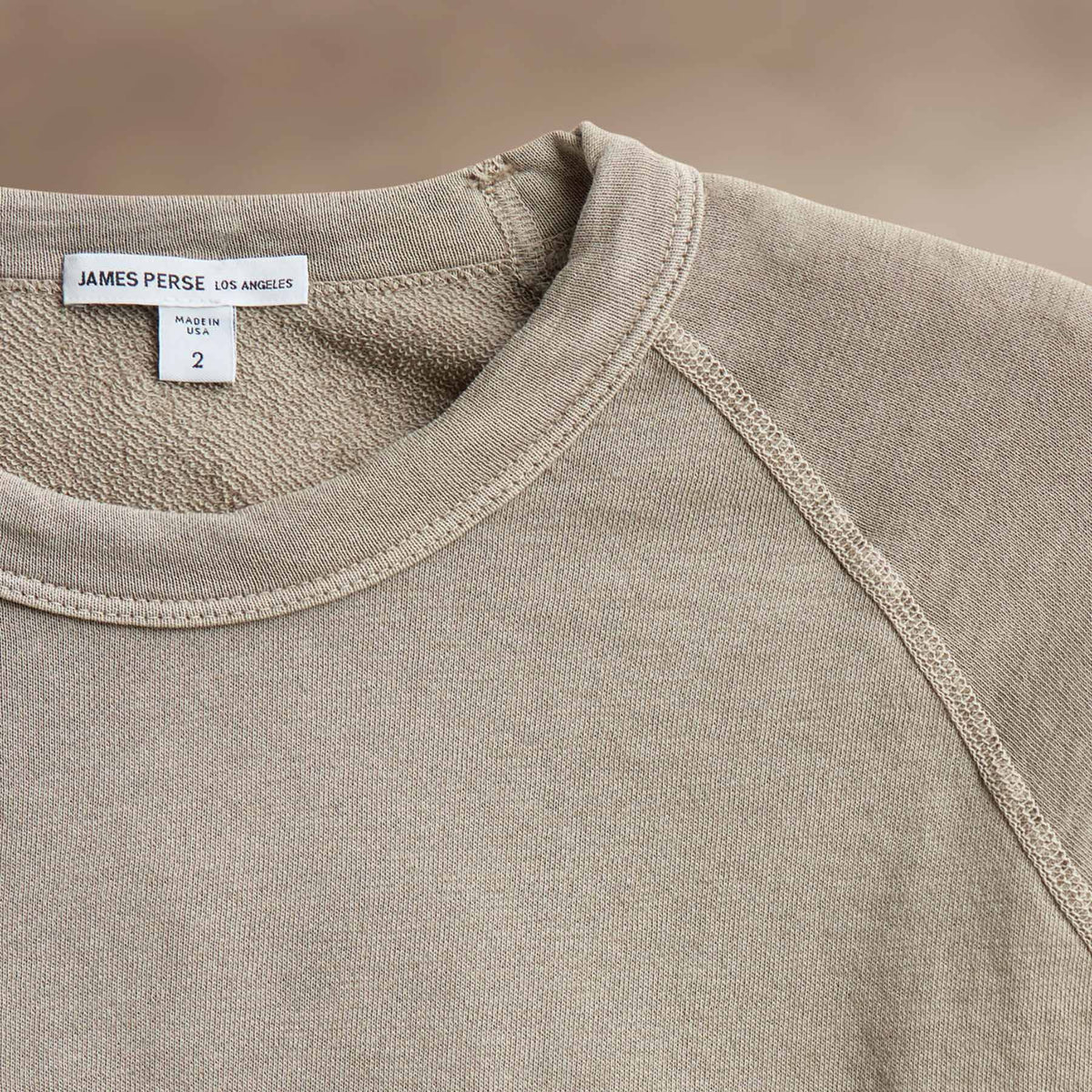 Vintage French Terry Sweatshirt in Overcast Pigment | James Perse Los Angeles