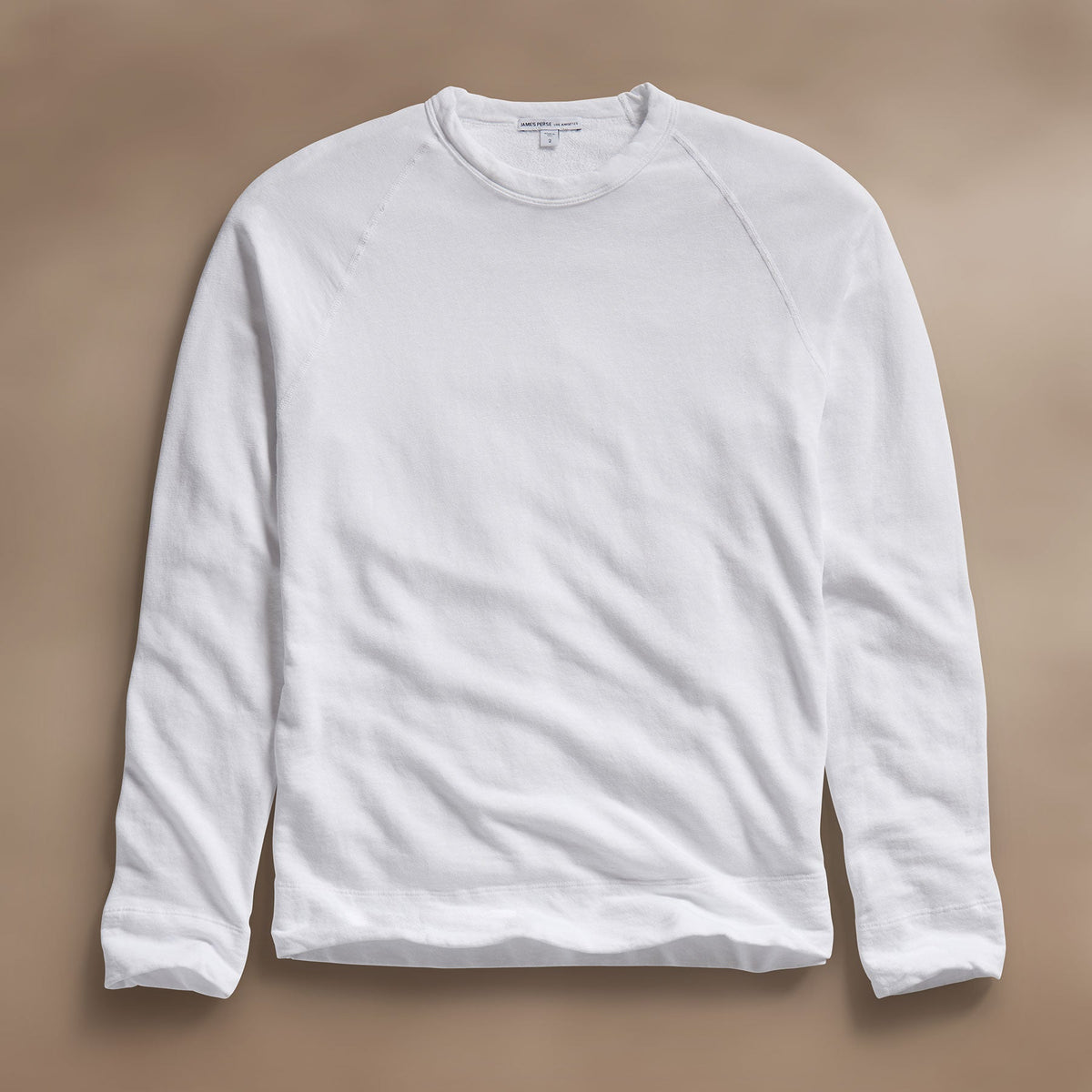 Vintage French Terry Sweatshirt in White | James Perse Los Angeles
