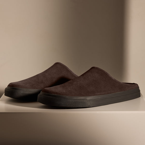 Men's Suede Clog in Cafe | James Perse Los Angeles