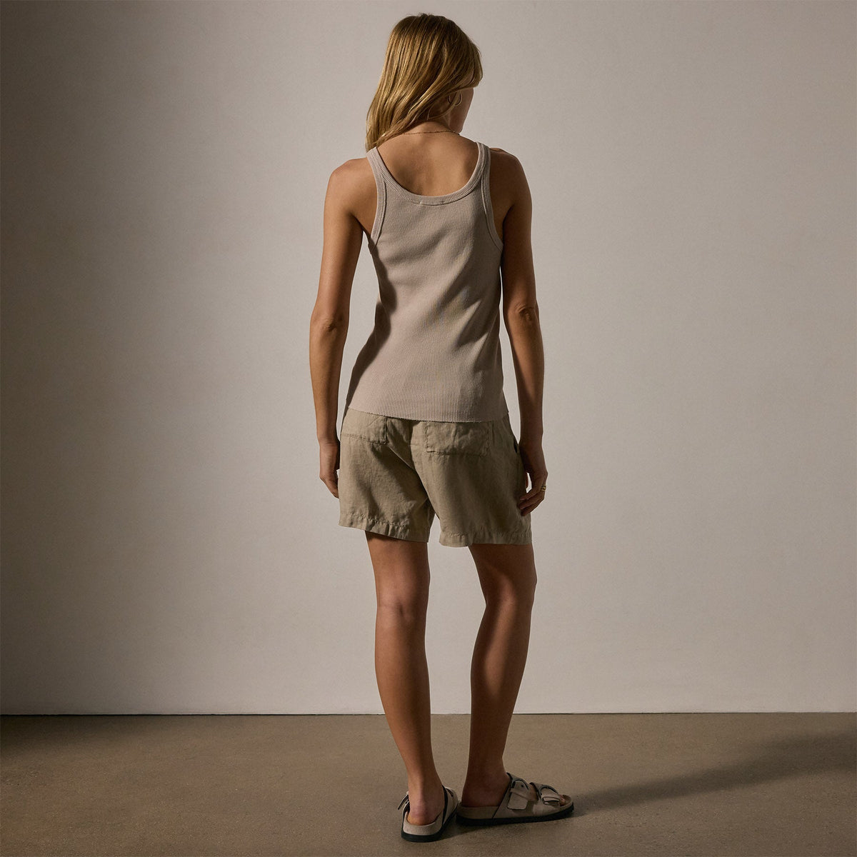 Tubular Rib Tank in Faint | James Perse Los Angeles