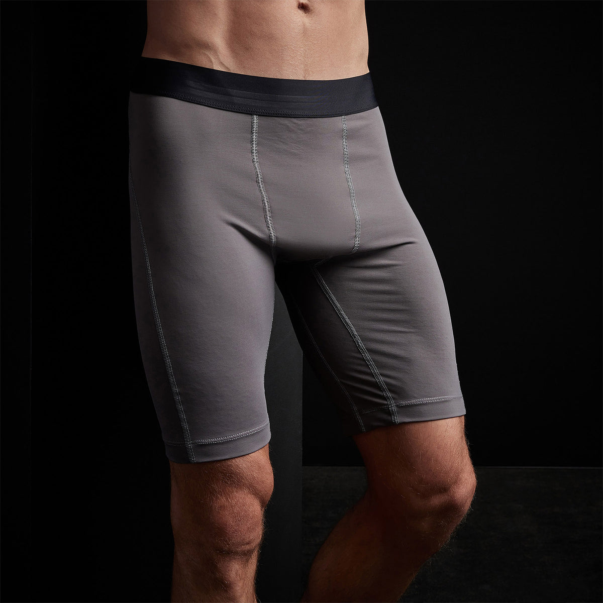 Y/osemite Cool Touch Sport Long Boxer in Raccoon Grey | James Perse Los Angeles