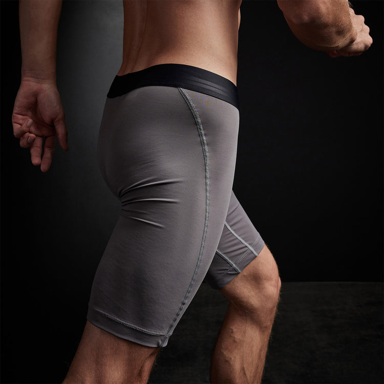 Y/osemite Cool Touch Sport Long Boxer in Raccoon Grey | James Perse Los Angeles