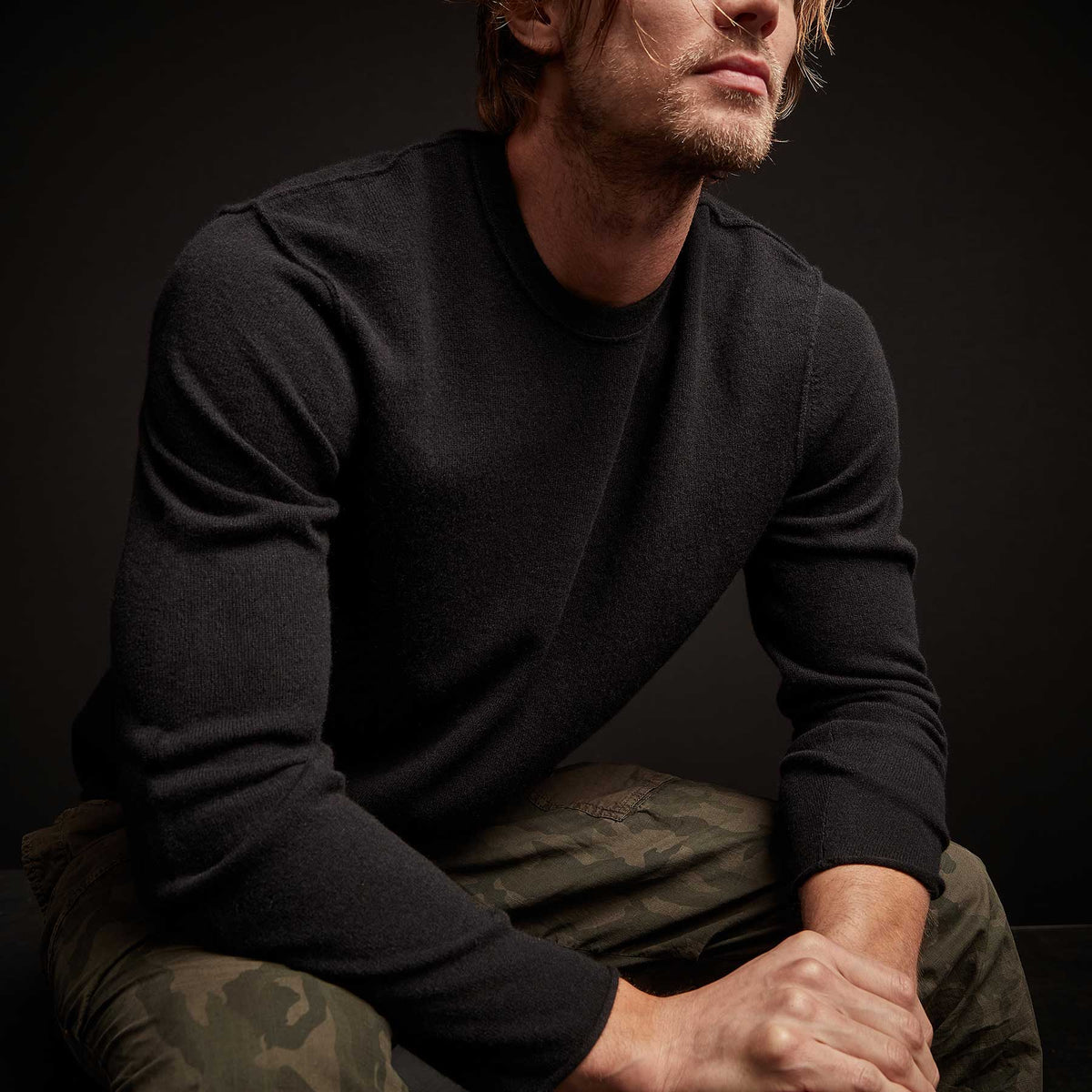 Grateful Dead Recycled Cashmere Sweater - Black | James Perse Los Angeles