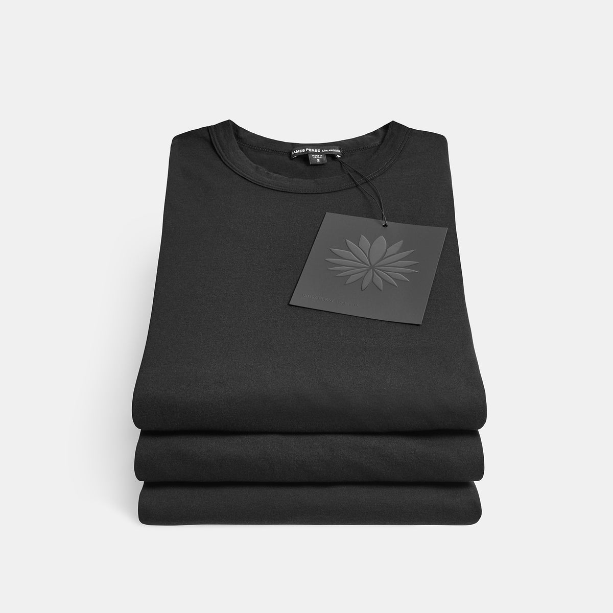 Luxe Lotus Jersey Tee 3 Pack In Black | James Perse Los Angeles