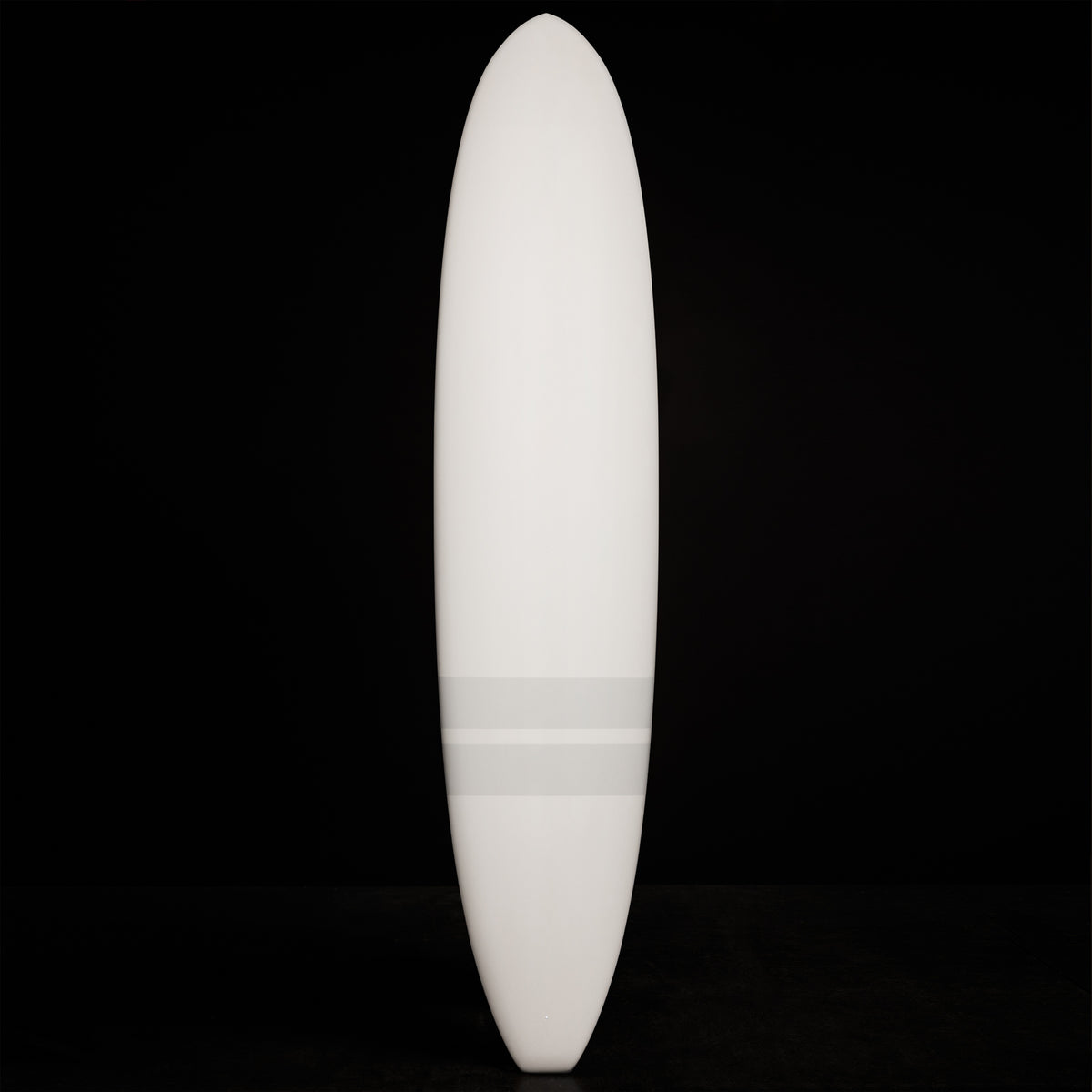 Classic Longboard 8'6" in Matte White & Grey Stripe | James Perse Los Angeles