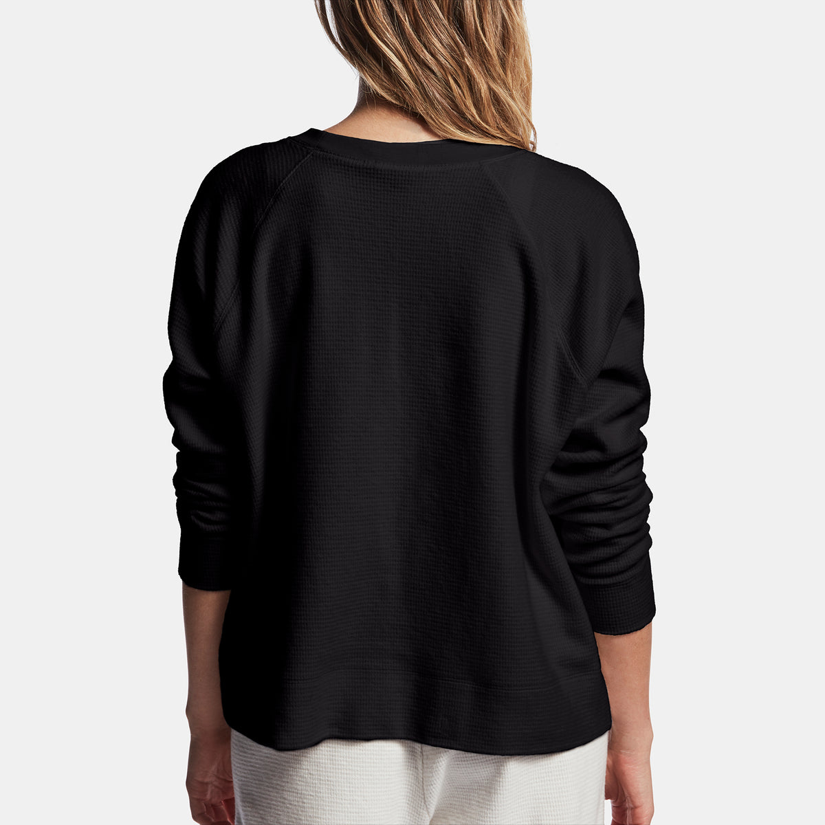 Relaxed Sweatshirt In Black | James Perse Los Angeles