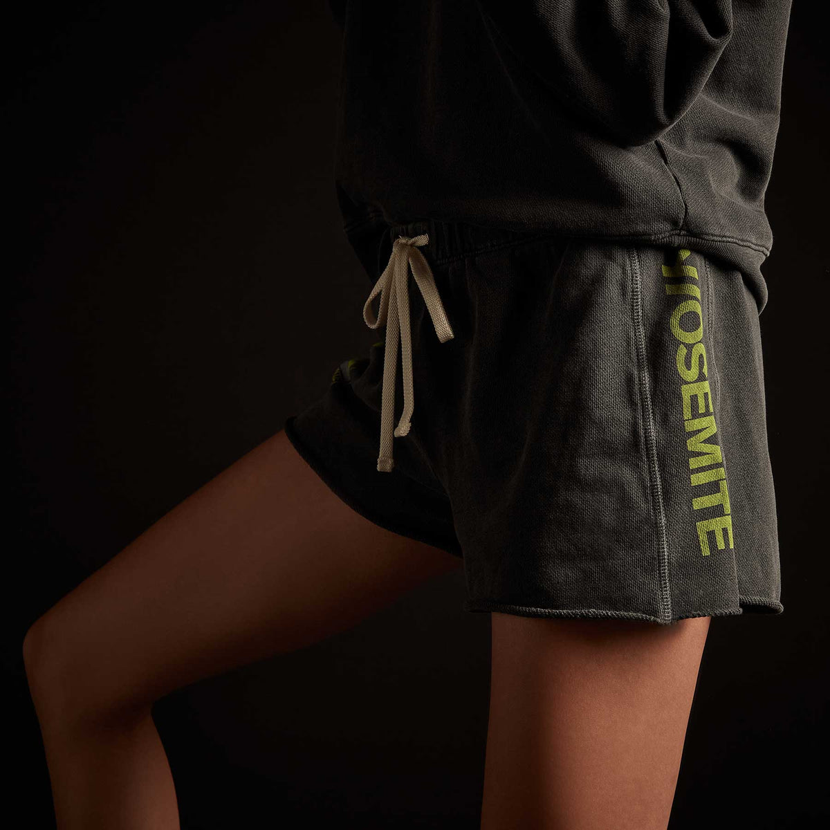 Y/OSEMITE French Terry Sweat Short - Magma Pigment/Bright Neon | James Perse Los Angeles