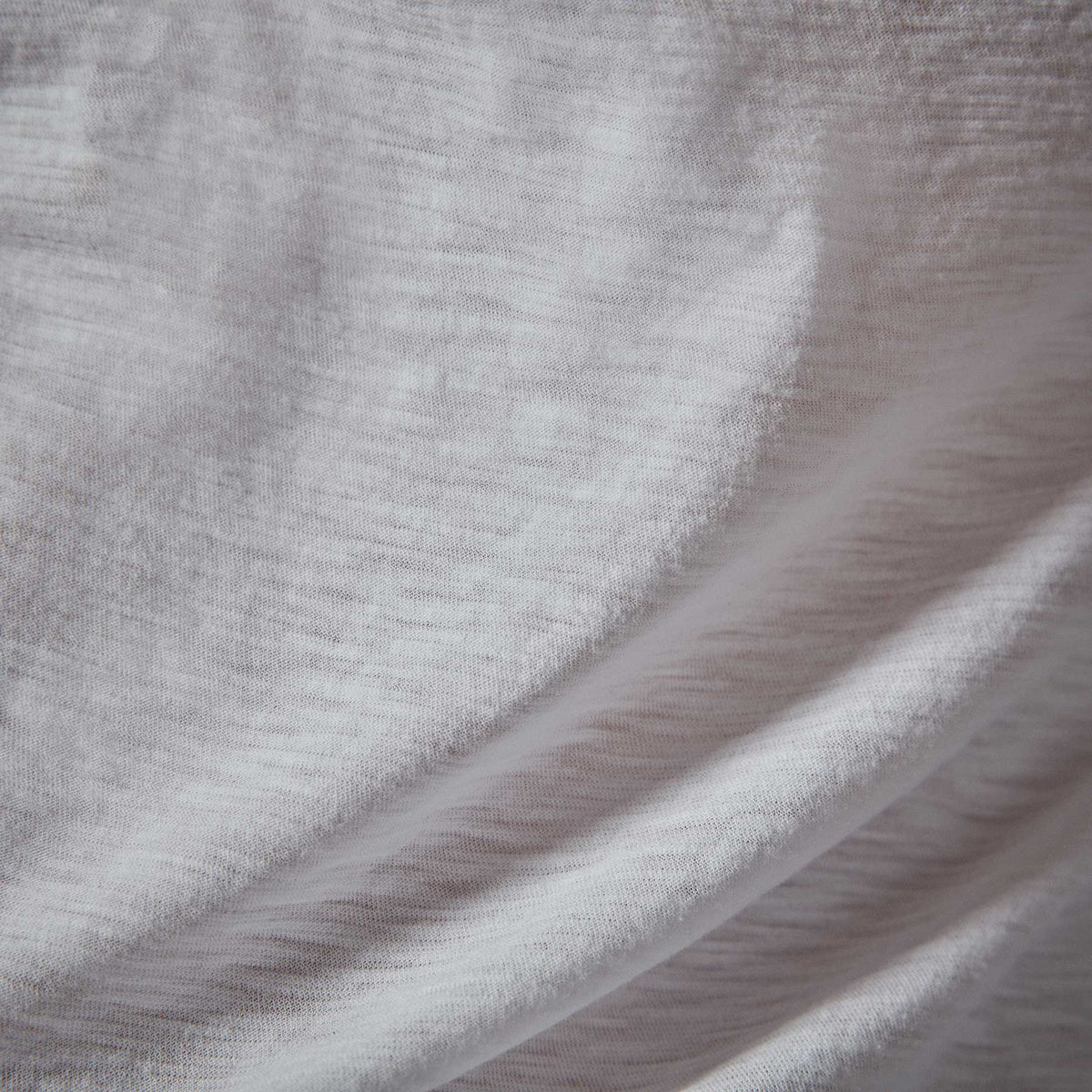 Sheer Slub Long Sleeve Crew - White | James Perse Los Angeles
