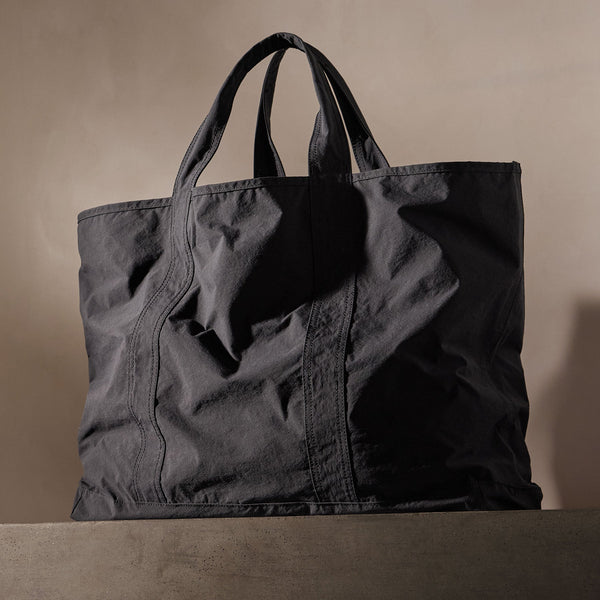 Large Matte Nylon Tote in Black | James Perse Los Angeles