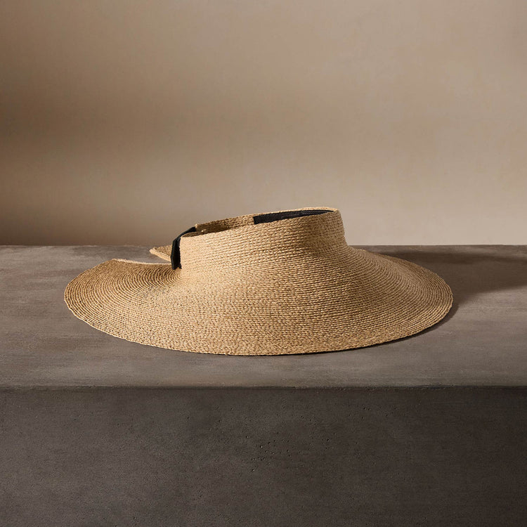 Janessa Leone Birdie Visor in Natural | James Perse Los Angeles