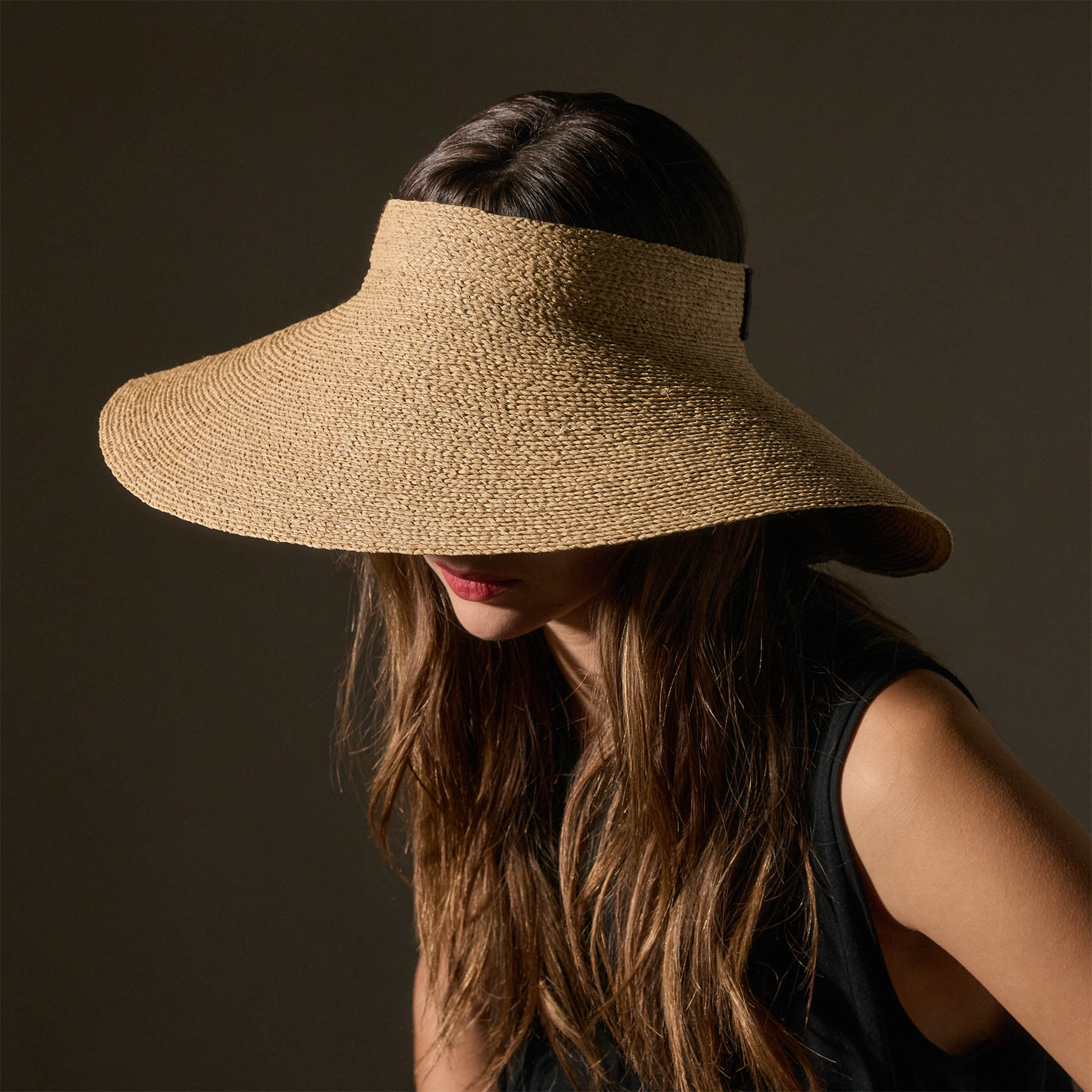 Janessa Leone Birdie Visor in Natural | James Perse Los Angeles