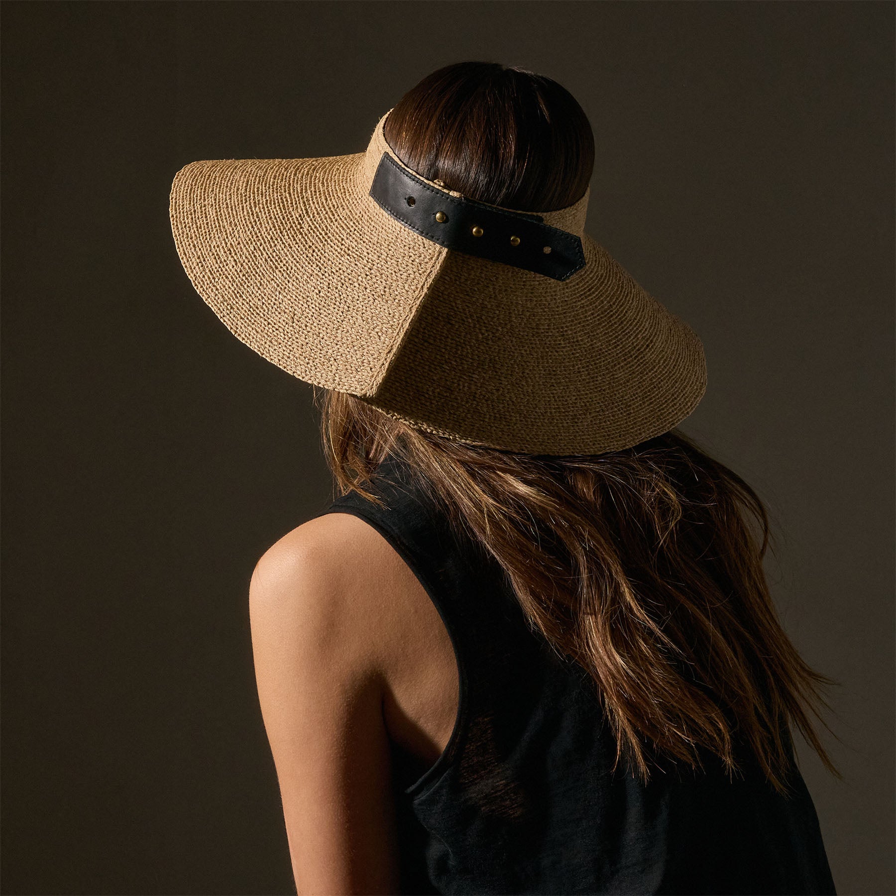 Janessa Leone Birdie Visor in Natural | James Perse Los Angeles
