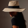 Harbor Straw Hat in Natural/Black | James Perse Los Angeles / Womens