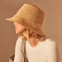 Crochet Bucket Hat in Jute | James Perse Los Angeles