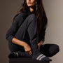 Short Cashmere Sock in Coal/Heather Grey | James Perse Los Angeles