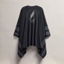 Cashmere Grateful Dead Poncho in Coal/Flannel/Heather Grey | James Perse Los Angeles