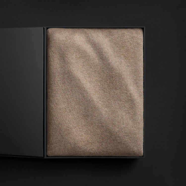 Recycled Cashmere Blanket Gift Box In Coyote | James Perse Los Angeles