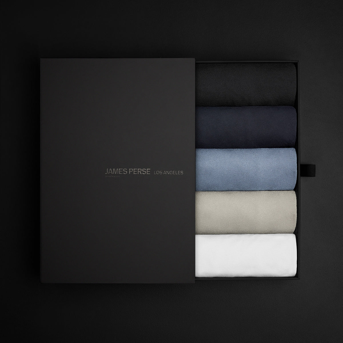 Men's Classic Tee Shirt Gift Set In Black/White/Deep/Ocean Pigment/Concrete Pigment | James Perse Los Angeles