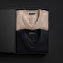 Men's Cashmere V Neck Sweater Gift Set In Black/Stone | James Perse Los Angeles