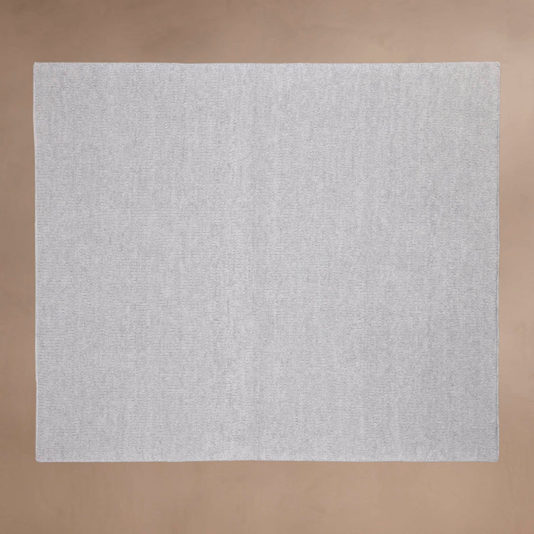 Cashmere Melange Knit Blanket in Grey Melange | James Perse Los Angeles