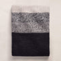 Graded Stripe Blanket in Black/Charcoal/Ivory | James Perse Los Angeles