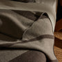 Sarti Striped Blanket in Ash/Brown | James Perse Los Angeles