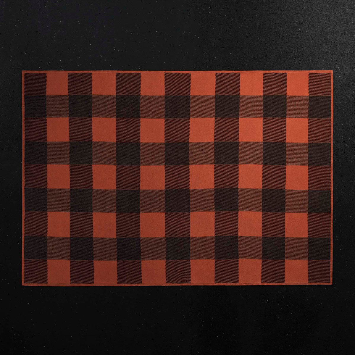 Plaid Cashmere Home Gift Set in Burnt Orange/ Charcoal/ Black | James Perse Los Angeles