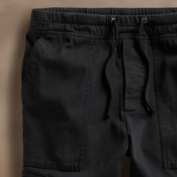 Army Cotton Slub Cargo Pant in Black Pigment | James Perse Los Angeles