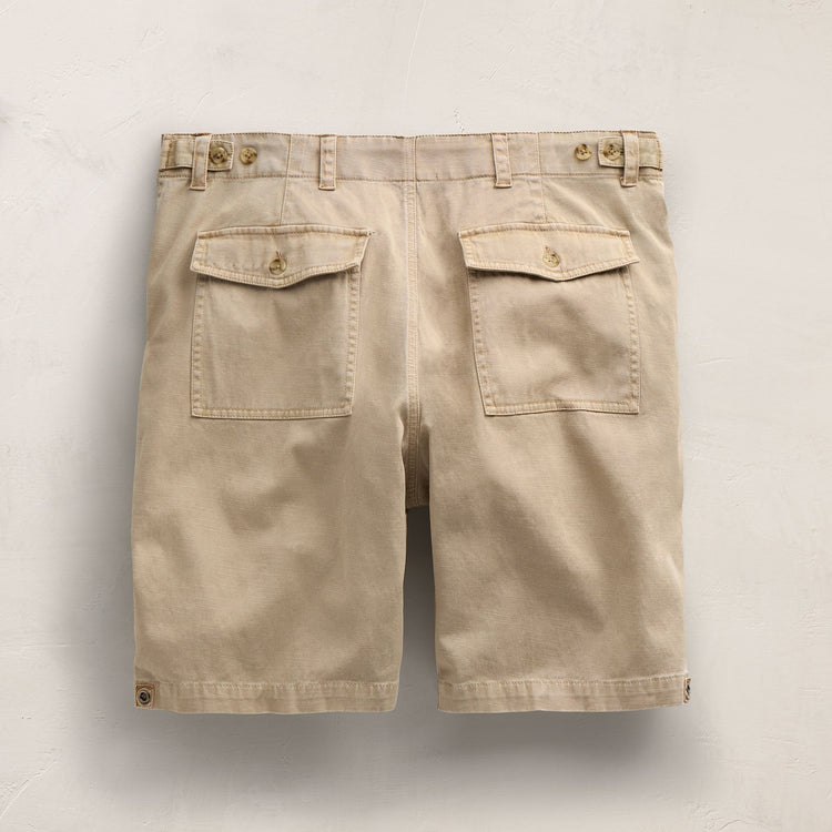 Slub Cotton Utility Flight Shirt in Light Khaki Pigment | James Perse Los Angeles