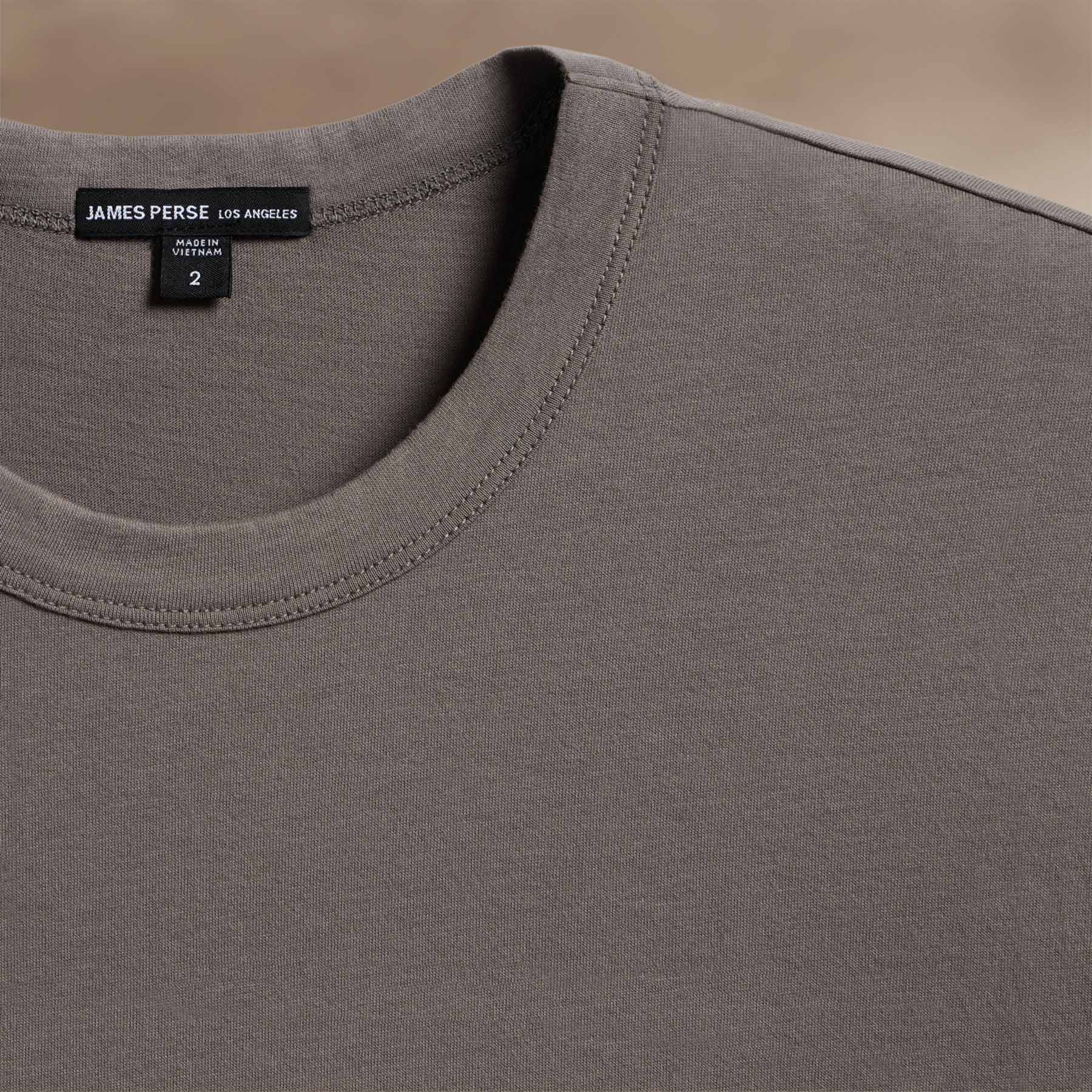Brushed Lotus Crew in Burro | James Perse Los Angeles