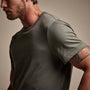 Brushed Lotus Crew in Palm | James Perse Los Angeles