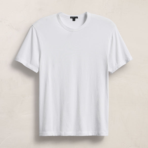 Brushed Lotus Crew in White | James Perse Los Angeles