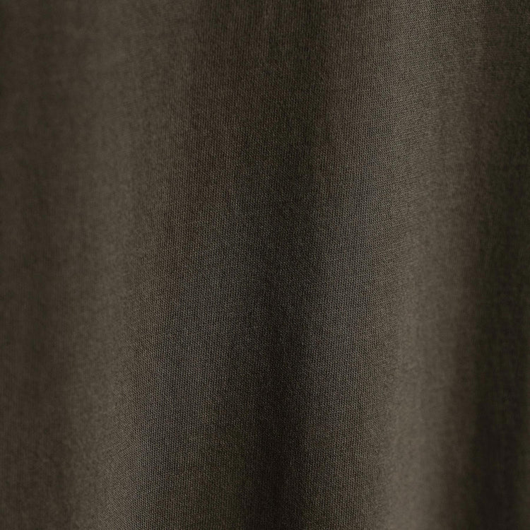 Brushed Lotus Long Sleeve Crew in Army Green | James Perse Los Angeles