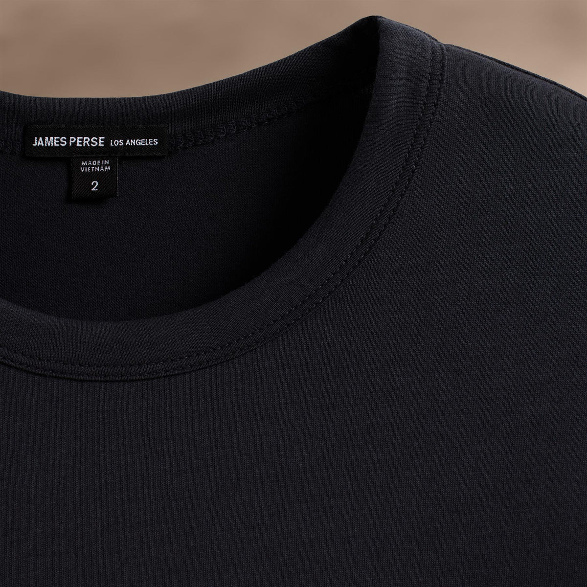 Brushed Lotus Long Sleeve Crew in Magma | James Perse Los Angeles