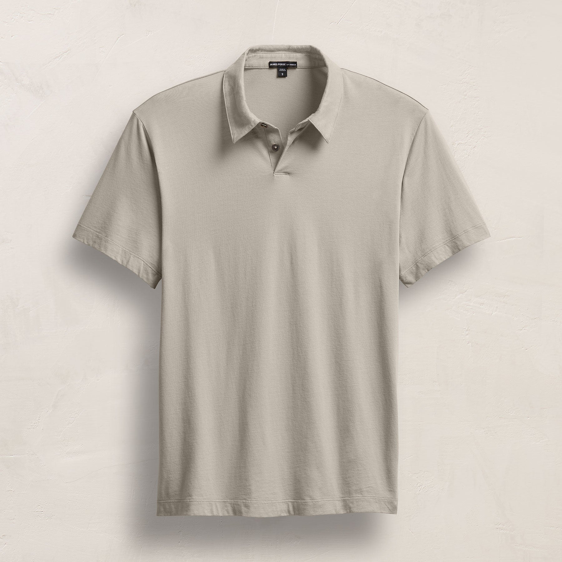 Brushed Lotus Polo in Concrete | James Perse Los Angeles