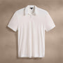 Brushed Lotus Polo in White | James Perse Los Angeles