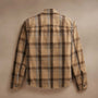 Zip Front Sherpa Lined Plaid Jacket  in Tan/Brown | James Perse Los Angeles