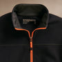 Brush Scuba Zip Front Sport Jacket   in Black/Orange | James Perse Los Angeles
