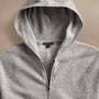 Brushed Thermal Zip Up  in Heather Grey | James Perse Los Angeles