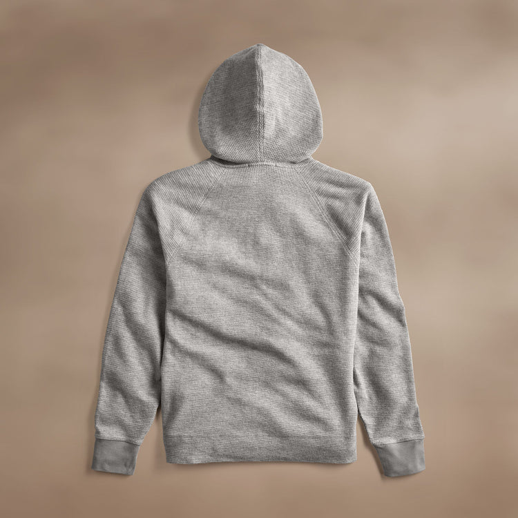Brushed Thermal Zip Up  in Heather Grey | James Perse Los Angeles