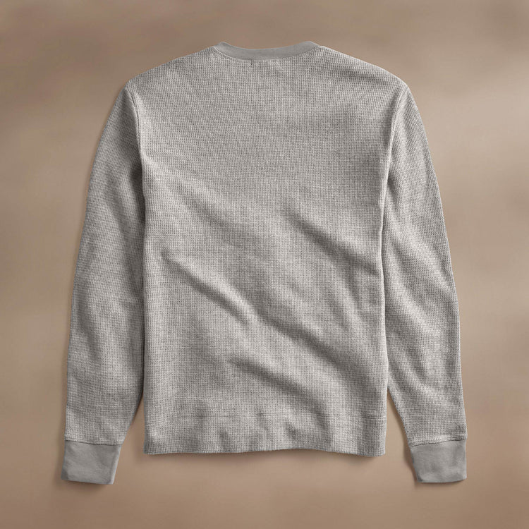 Brushed Thermal Crew Neck  in Heather Grey | James Perse Los Angeles