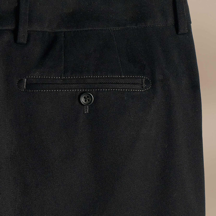 Cashmere Touch Twill Trouser in Black | James Perse Los Angeles