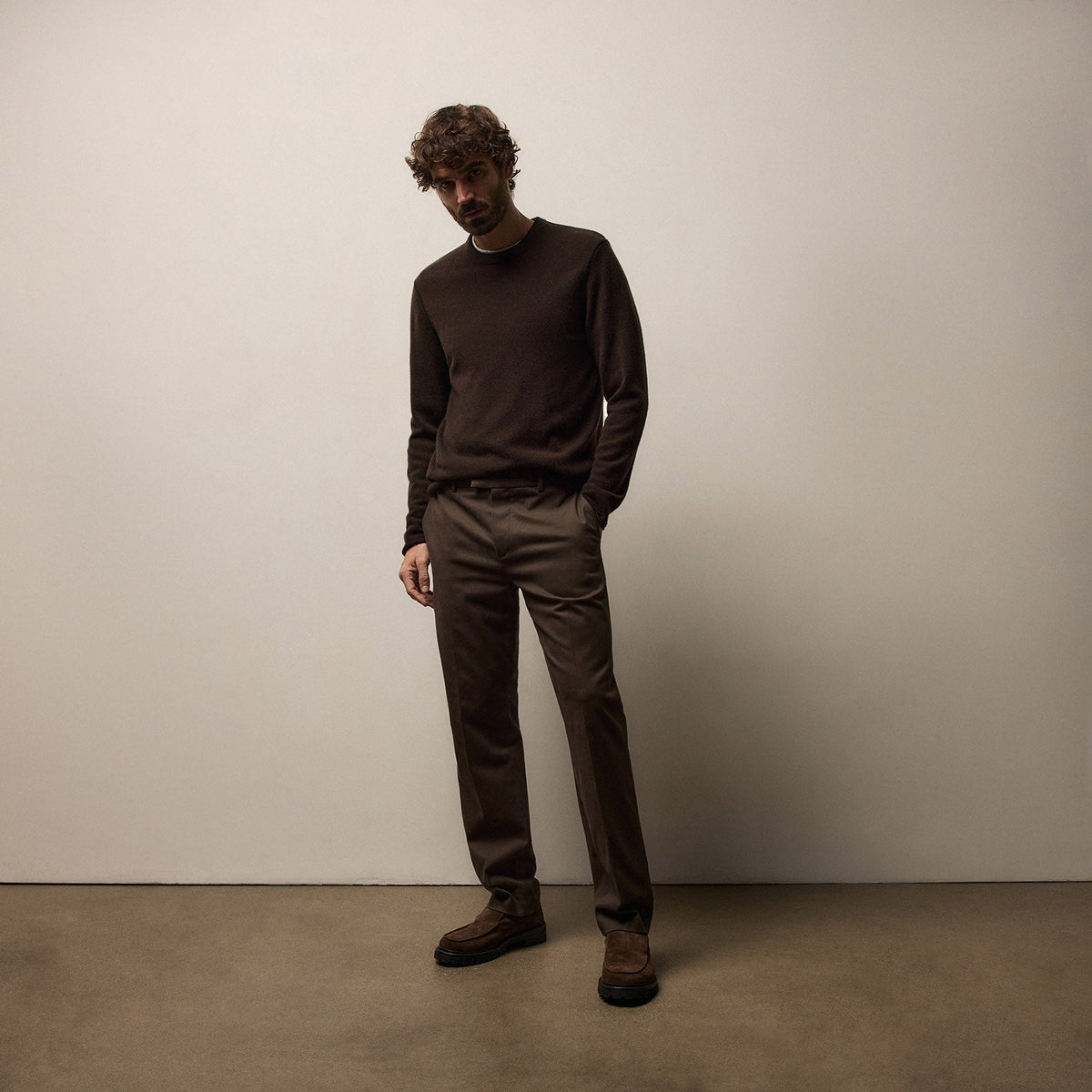 Cashmere Touch Twill Trouser in Porcupine | James Perse Los Angeles