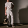 Cotton Linen Pocket Tee in White | James Perse Los Angeles