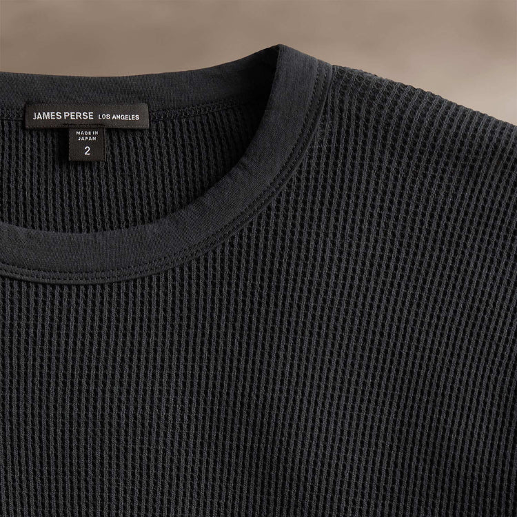 Mrcrzd Lts Mirco Thrml Long Sleeve Crew in Magma | James Perse Los Angeles