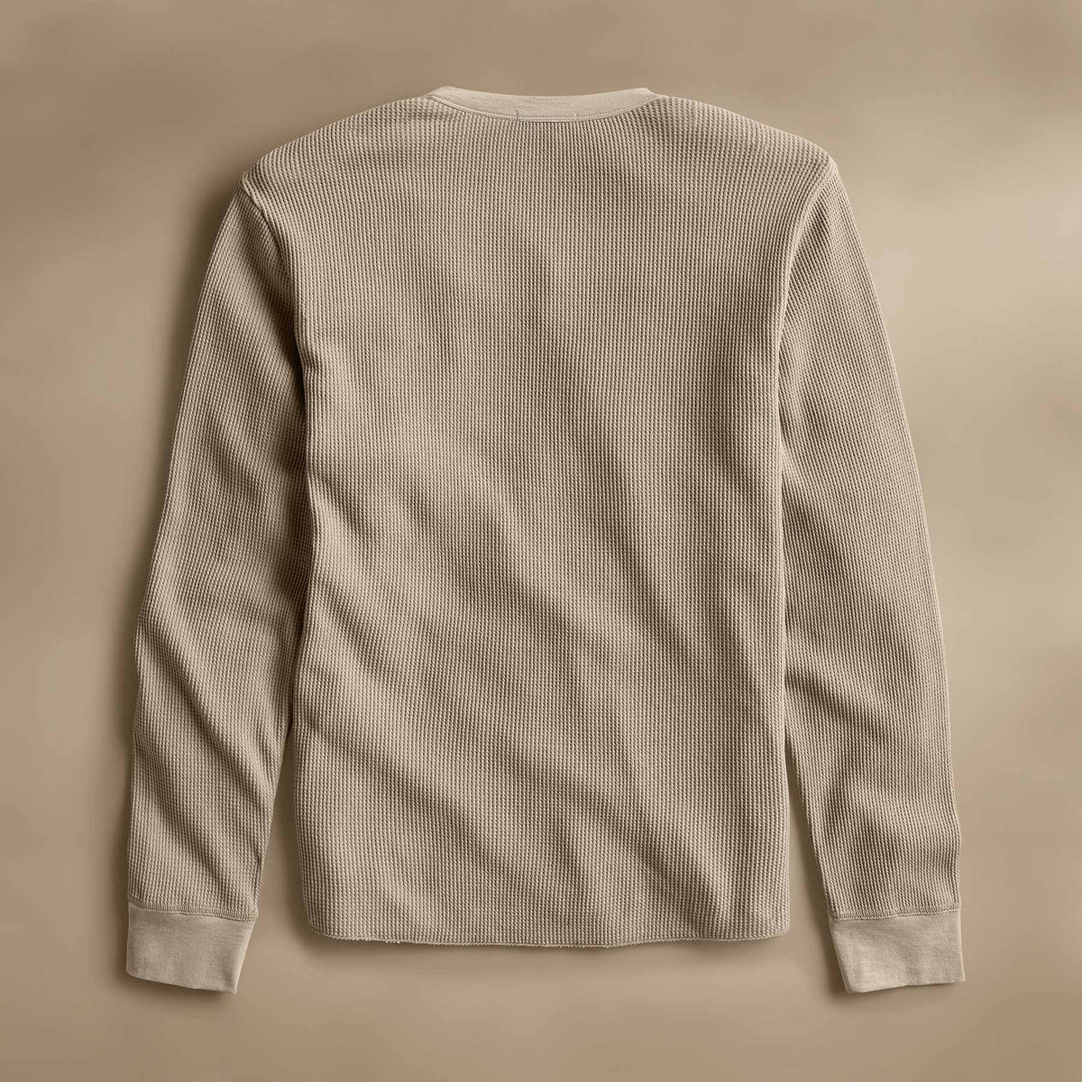 Cotton Lnn Thermal Long Sleeve Henley in Overcast | James Perse Los Angeles
