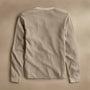 Cotton Lnn Thermal Long Sleeve Henley in Overcast | James Perse Los Angeles