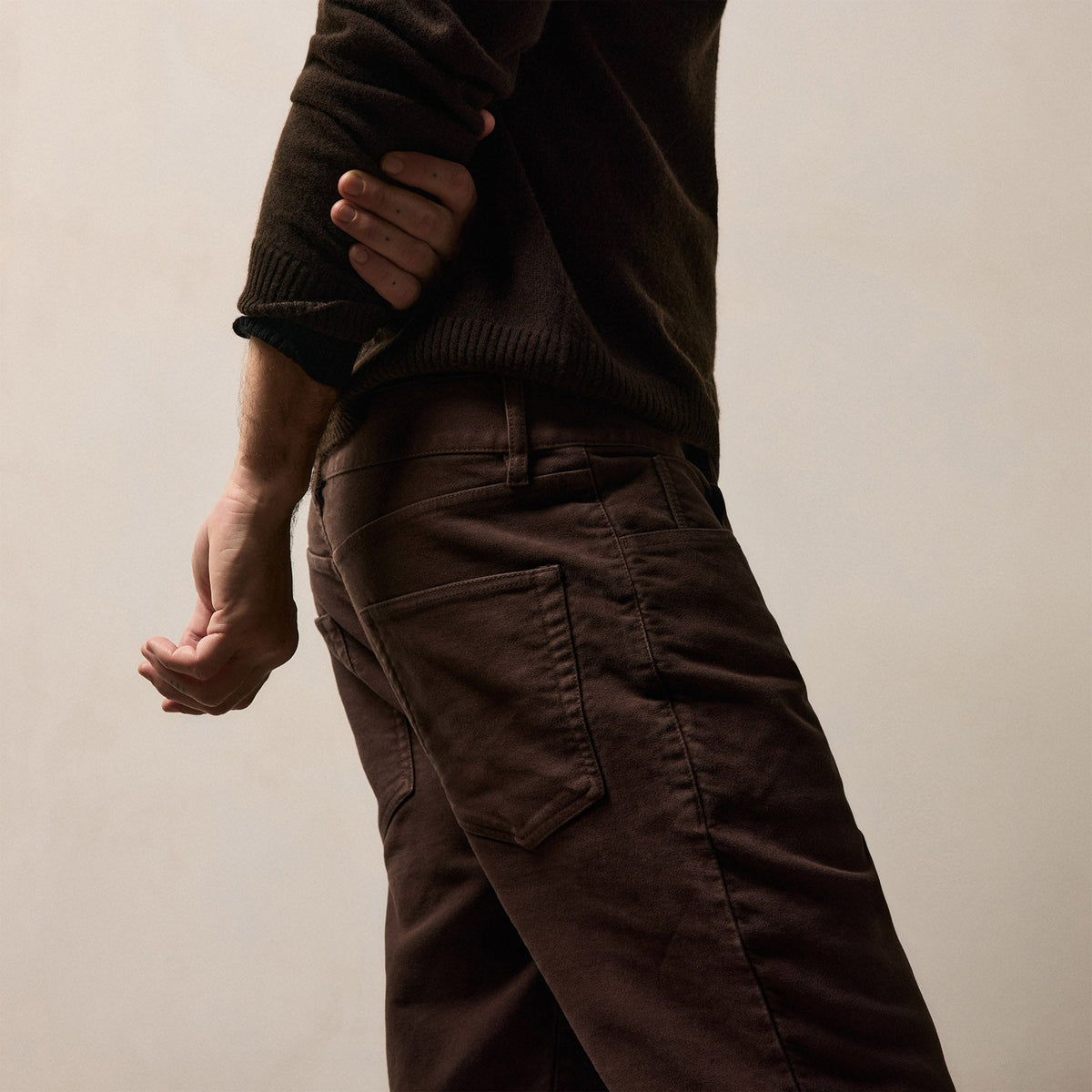 Cotton Moleskin 5 Pocket Pant in Porcupine | James Perse Los Angeles