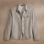Cotton Moleskin Shirt Jacket  in Light Tan | James Perse Los Angeles